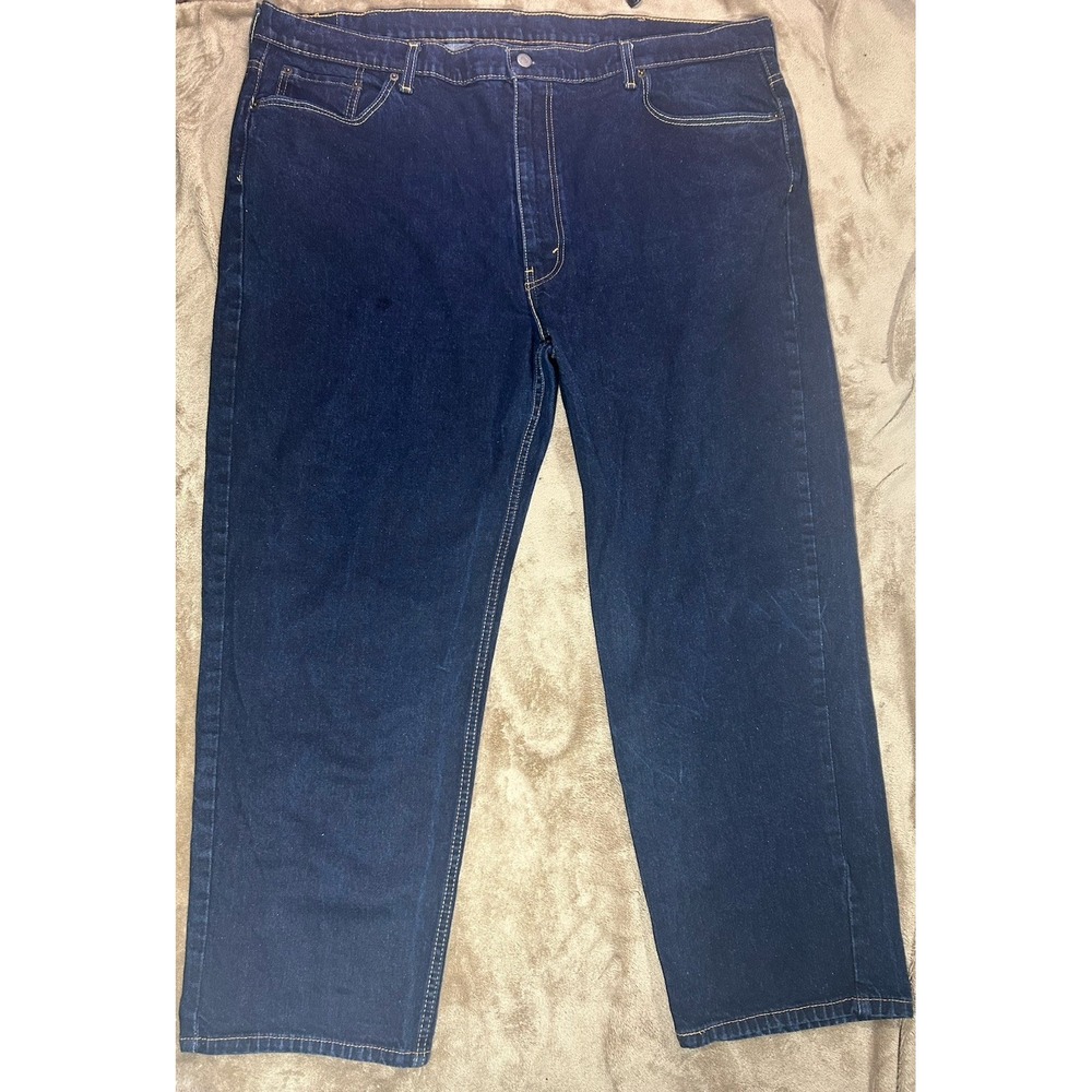 Levi's 550 Relaxed Denim Blue Jeans Dark Wash Men's Size 48x30‎ BIG & TALL